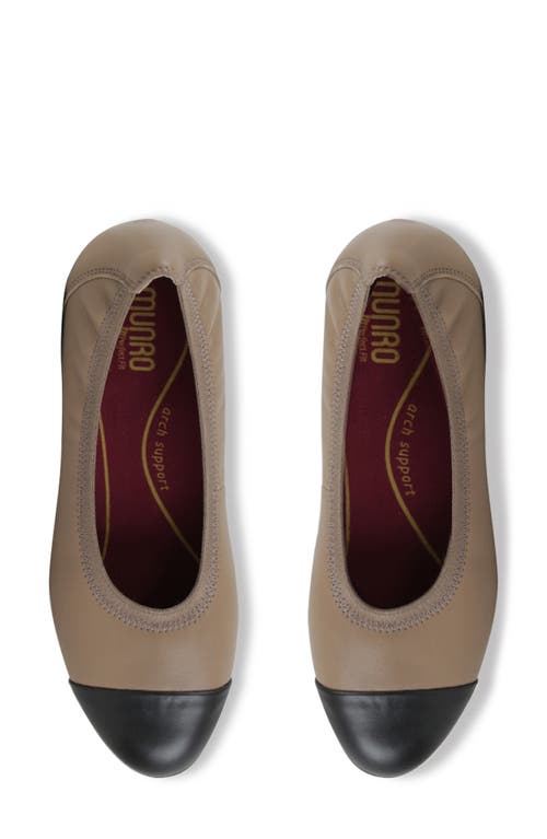 Munro Mila Ballet Flat In Woodsmoke
