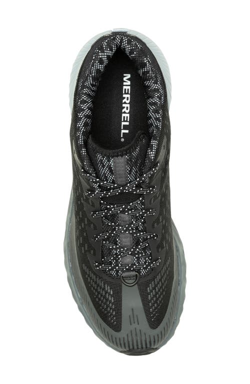 Merrell Agility Peak 5 Trail Sneaker In Black/granite