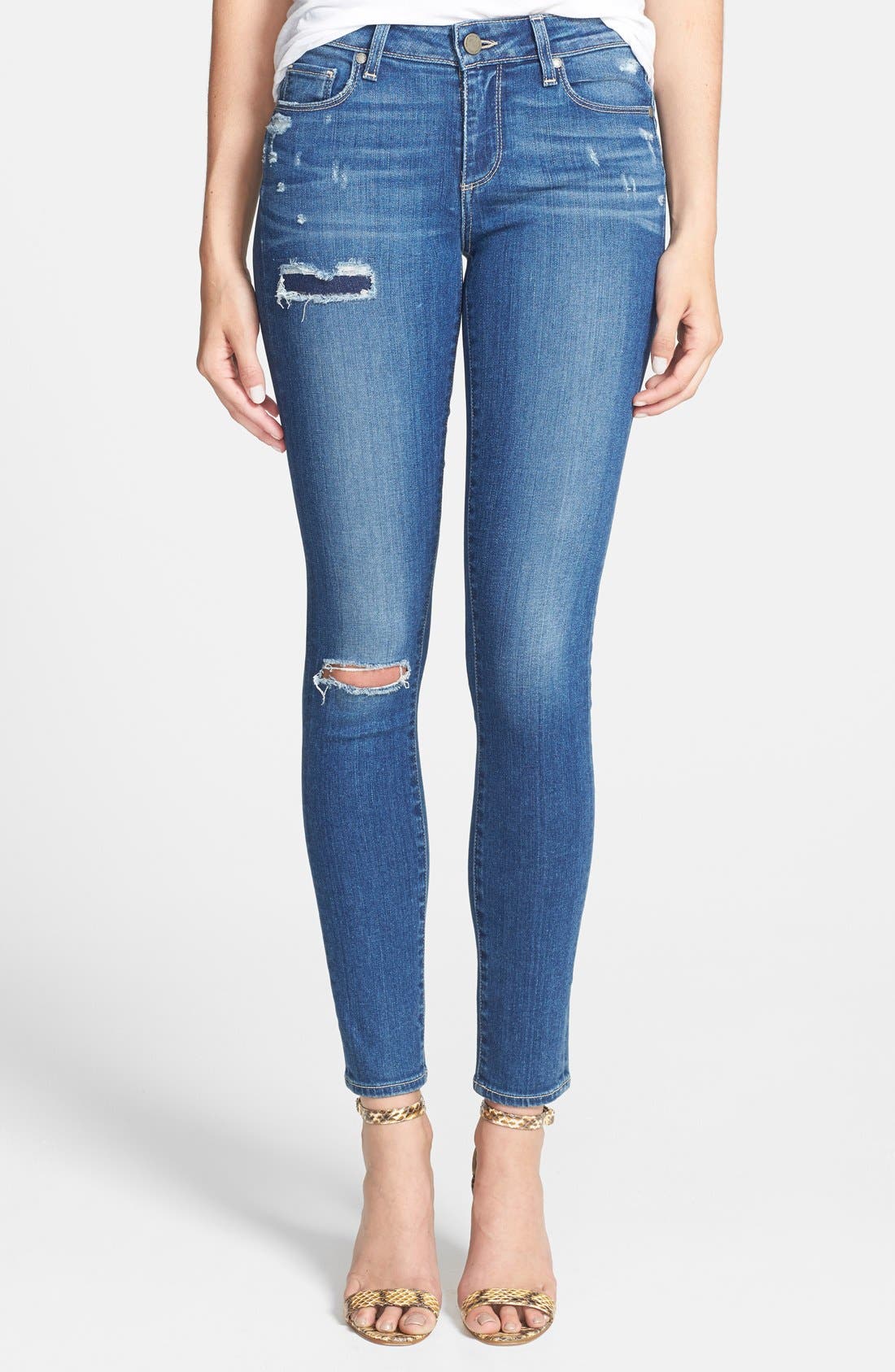 Paige Denim 'Verdugo' Destroyed Ultra Skinny Jeans (Carmen Tear & Repair) Nordstrom