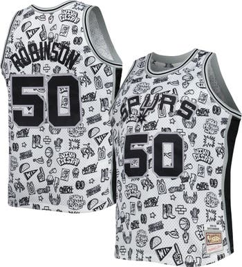 Mitchell & Ness NBA San Antonio Spurs Mesh T-Shirt In Black