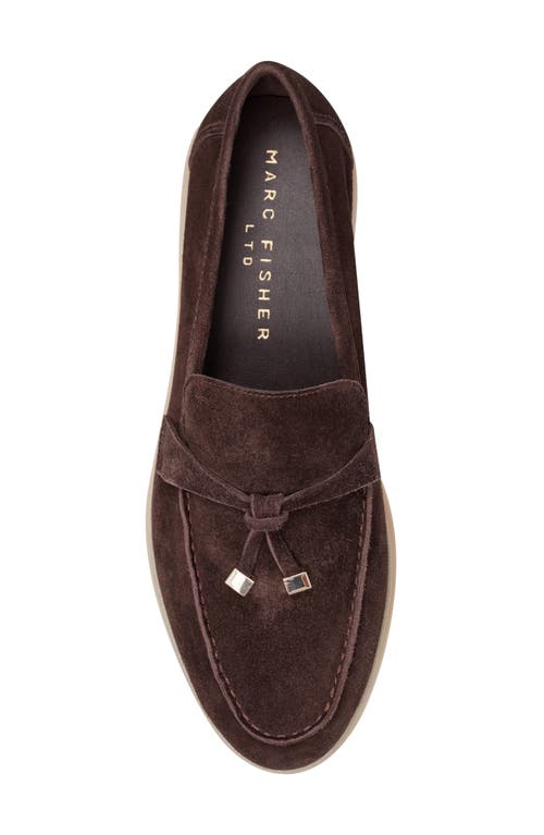 Shop Marc Fisher Ltd Yanelli Loafer In Dark Brown