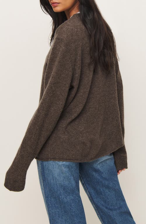 Reformation Cashmere Boyfriend Sweater Walnut In Walnut