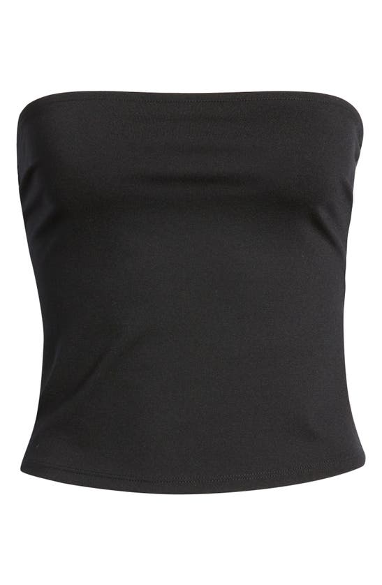 Open Edit Jersey Tube Top In Black