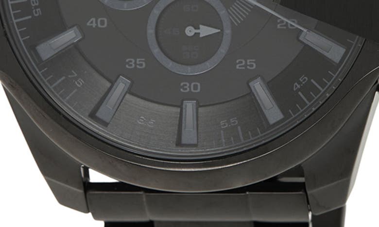 Shop Diesel Mega Chief Black Stainless Steel Chronograph Watch, 51mm