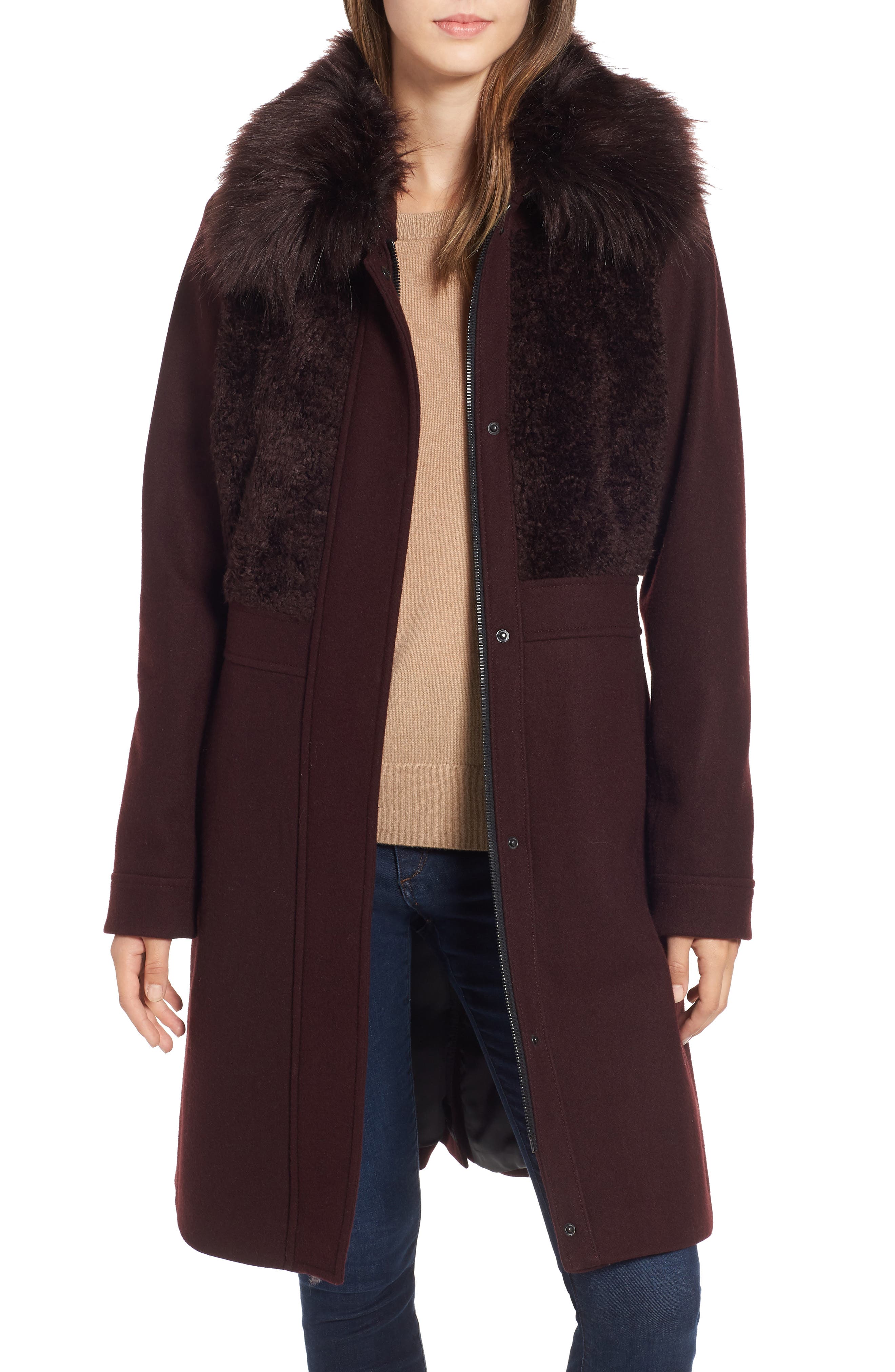 rachel roy faux fur jacket