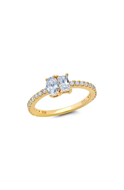 Crislu Cubic Zirconia Ring in Yellow Gold at Nordstrom, Size 6