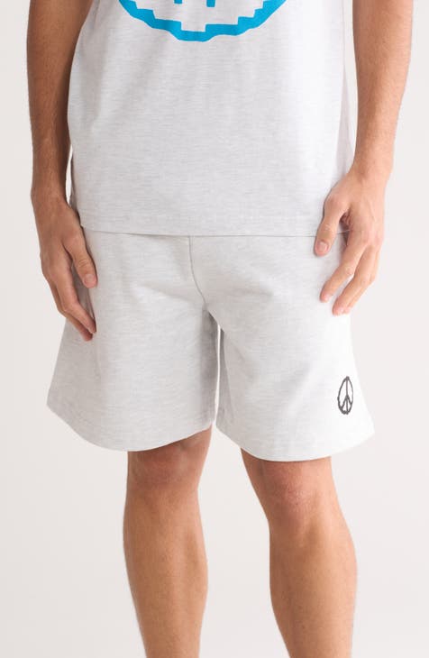 Pixel Peace Cotton Shorts