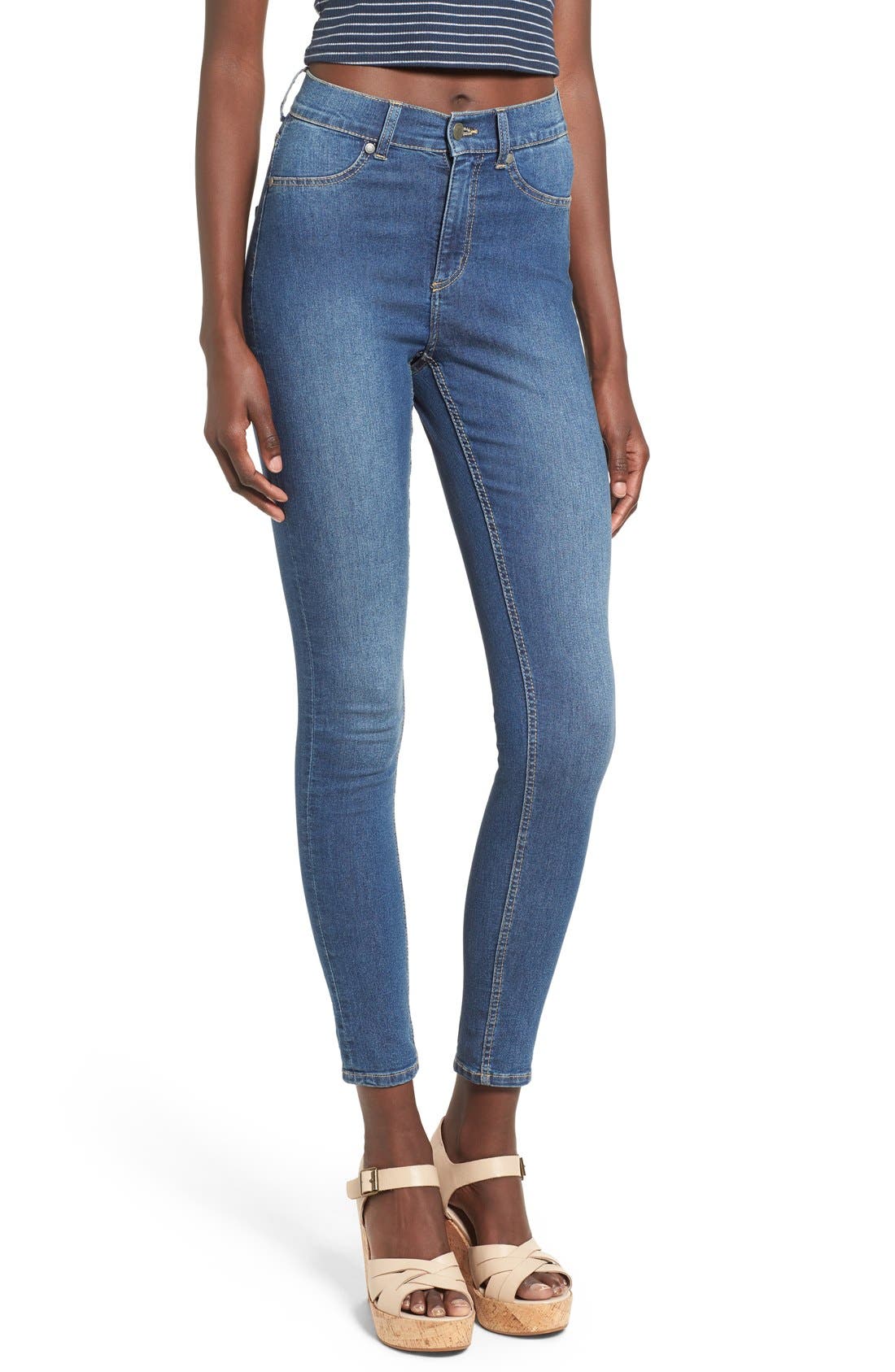 cheap monday high spray skinny jeans