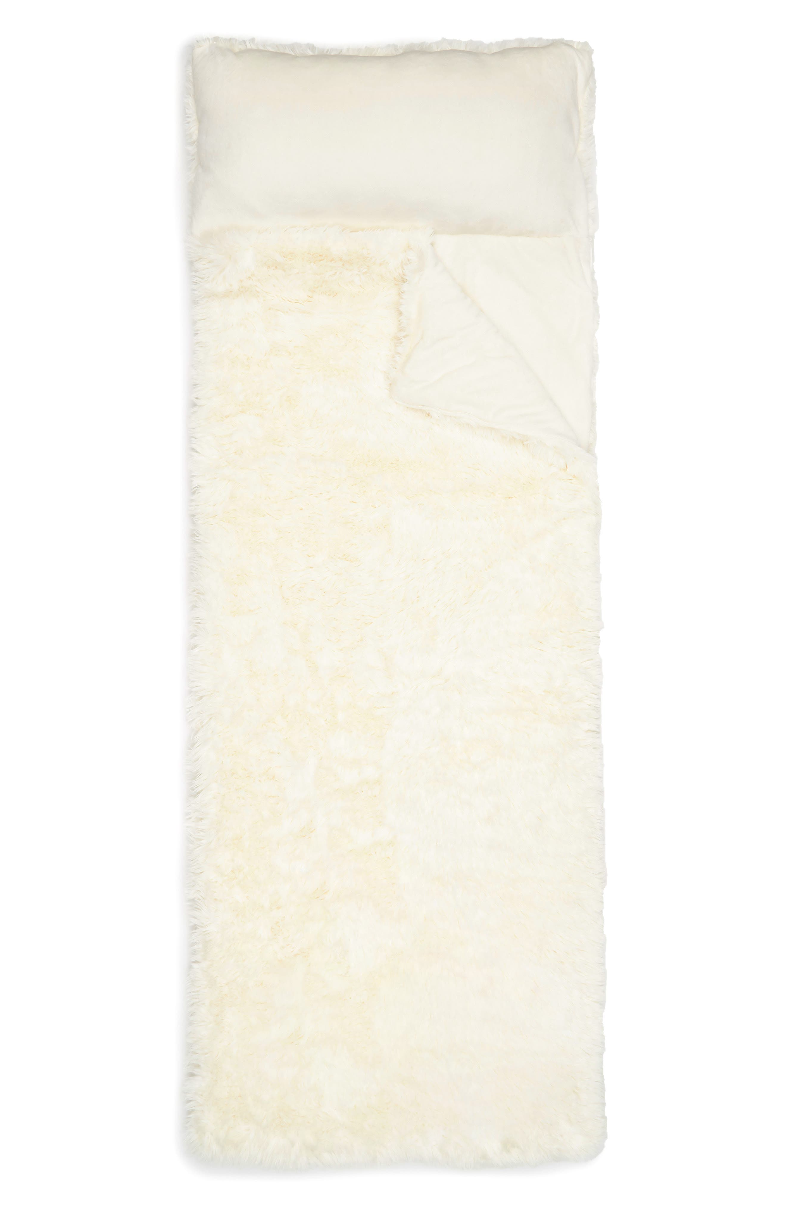 BP. Faux Fur Sleeping Bag, Main, color, IVORY