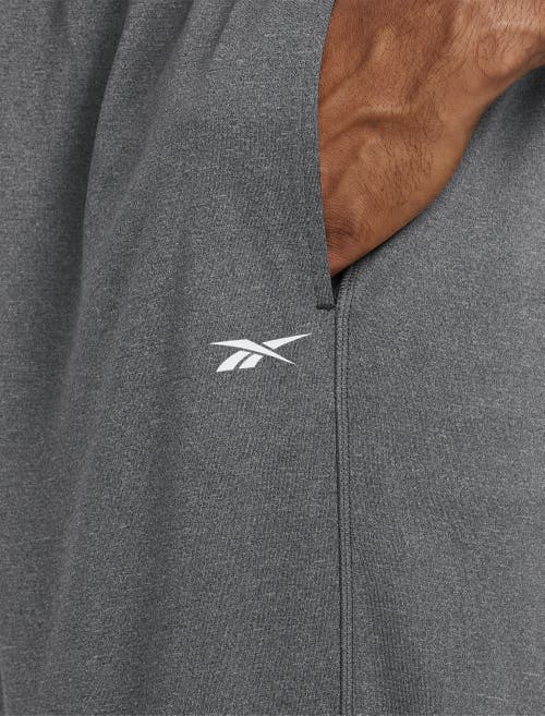 Reebok Performance Jersey Elastic-hem Tech Pants In Granite Heather