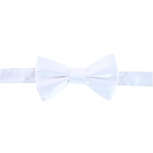 Shop Trafalgar Sutton Solid Color Silk Brace And Bow Tie Combo In White