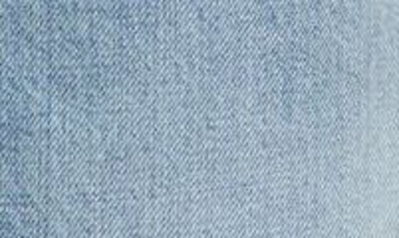 Shop Jil Sander Bleach Stripe Articulated Raw Hem Button Fly Jeans In 471 Blue Sky