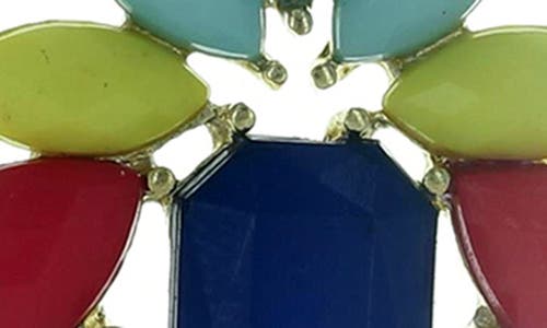 Olivia Welles Irena Faceted Drop Earrings In Gold/multi