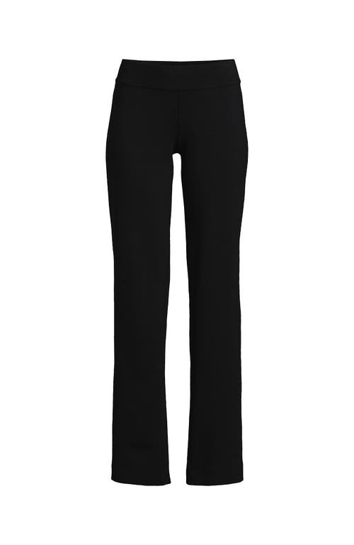 Shop Lands' End Plus Size Starfish Mid Rise Straight Leg Pants In Black