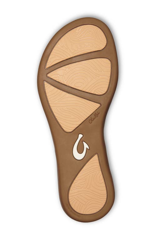 Shop Olukai Honu Flip Flop In Bright White/golden Sand