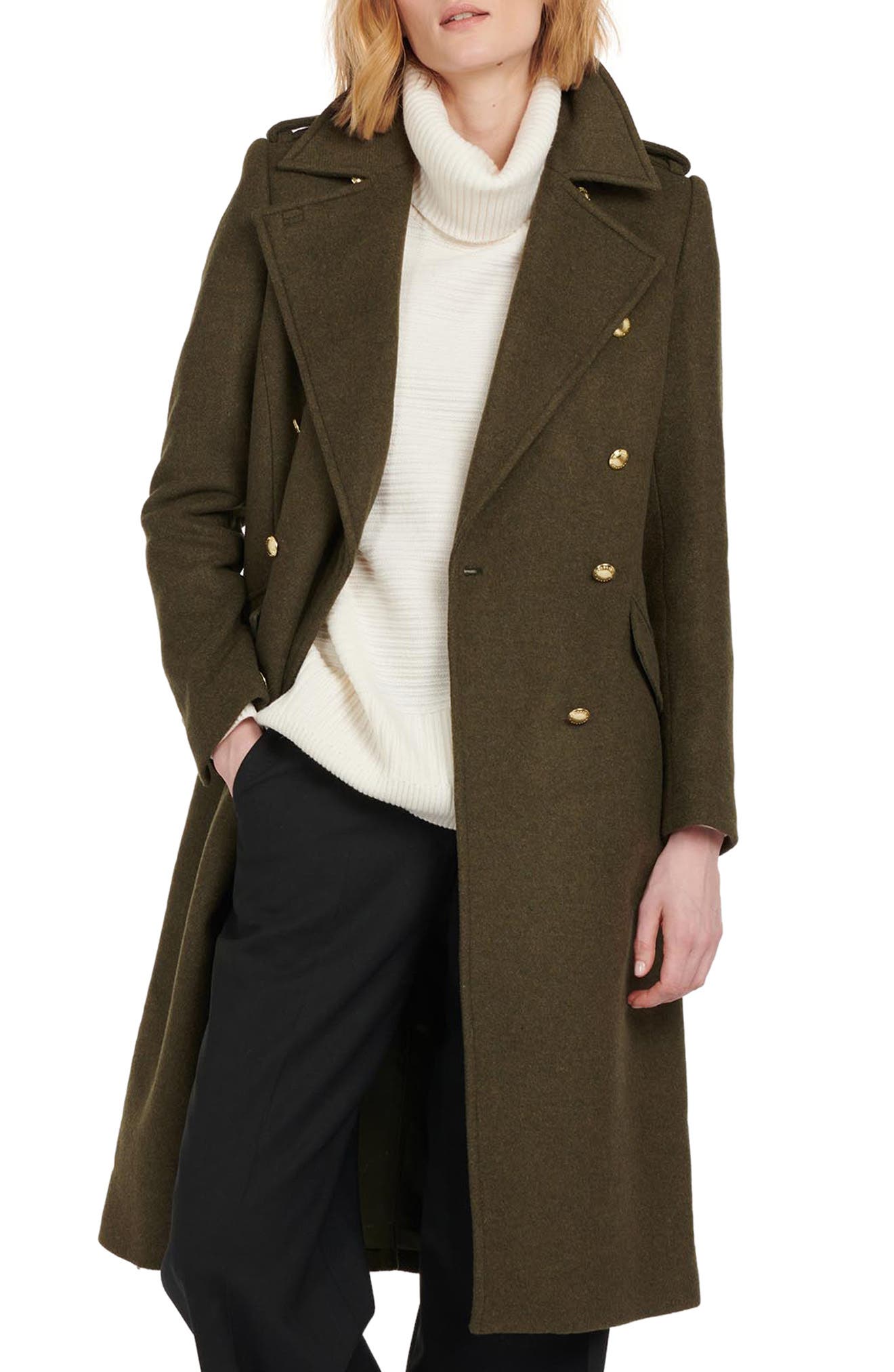 barbour wool coat