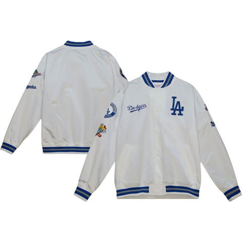 Men's Mitchell & Ness Navy/Red St. Louis Cardinals Big Tall Coaches Satin Full-Snap Jacket