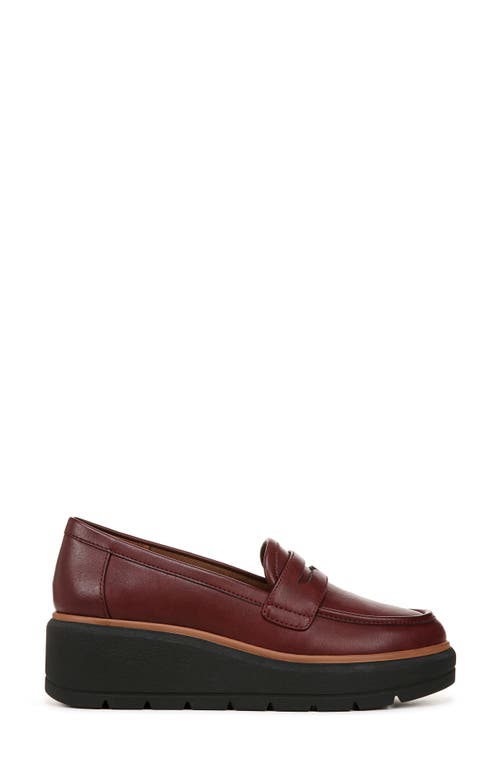 Shop Dr. Scholl's Nice Day Platform Penny Loafer In Wine