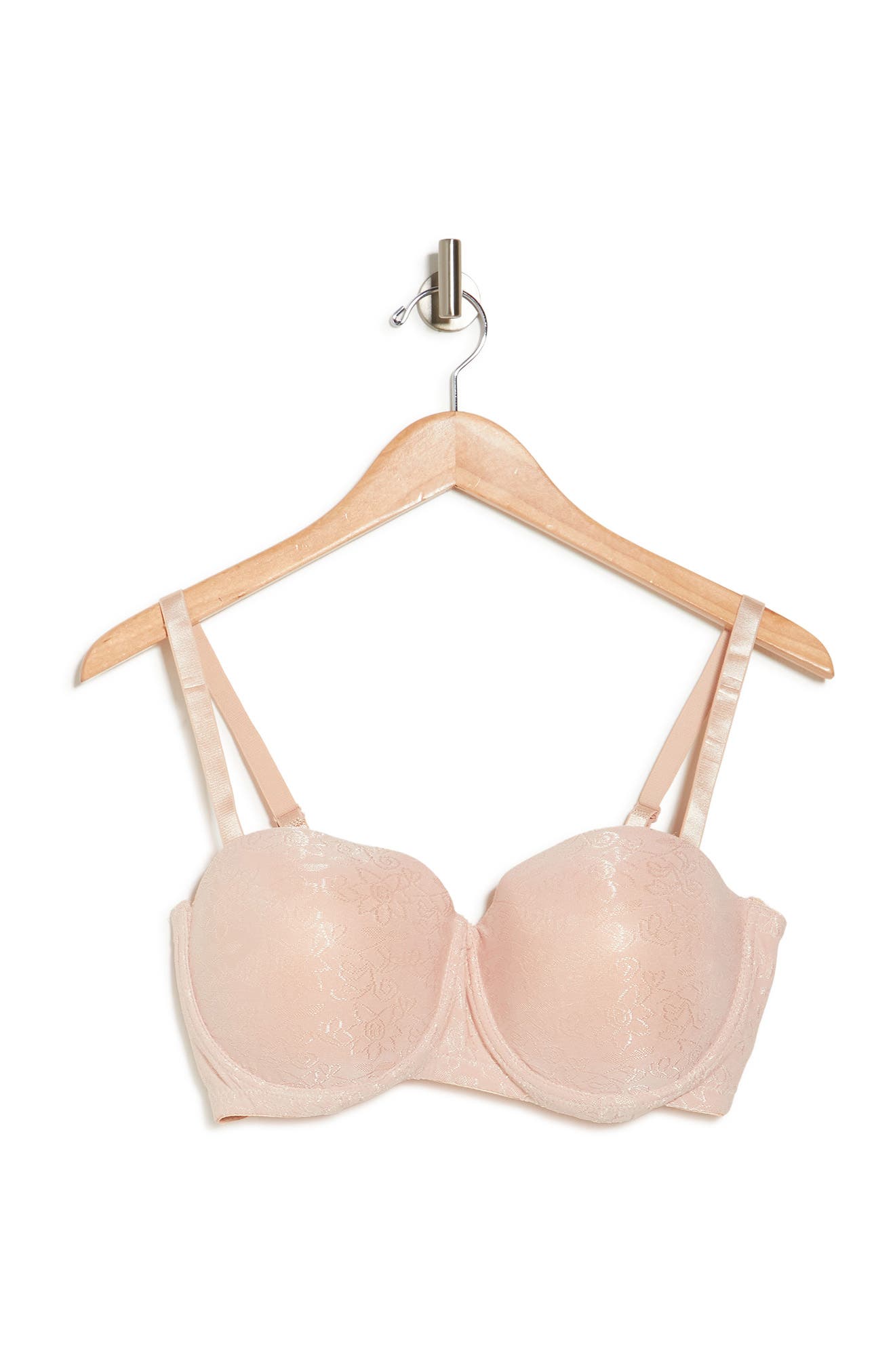 Secret Lace Embroidered 5 Way Bra In Nude