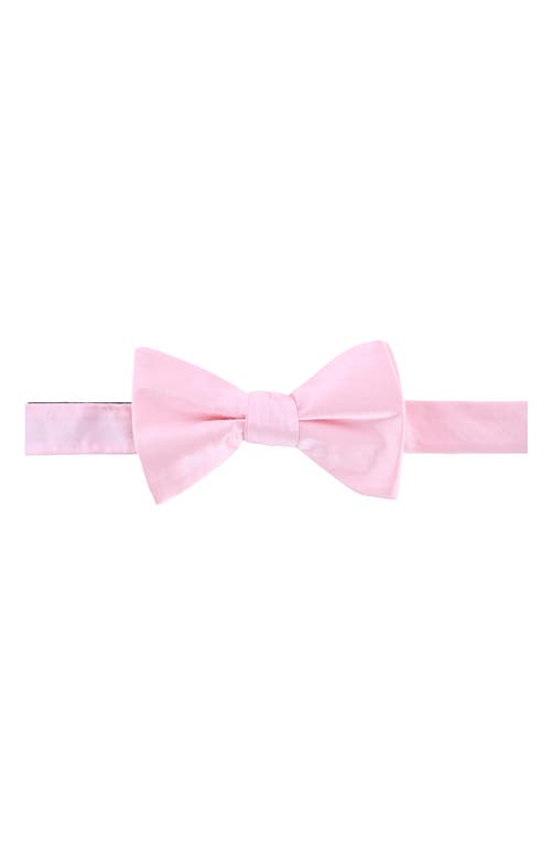 Trafalgar Sutton Pre-Tied Silk Bow Tie in Pink 