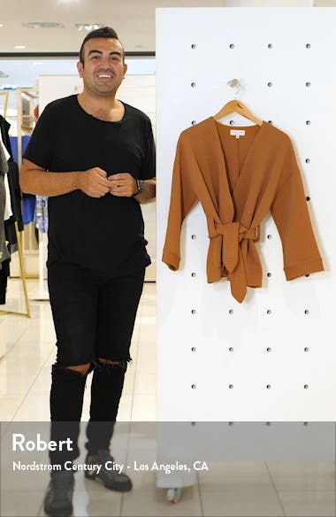 quilted wrap jacket