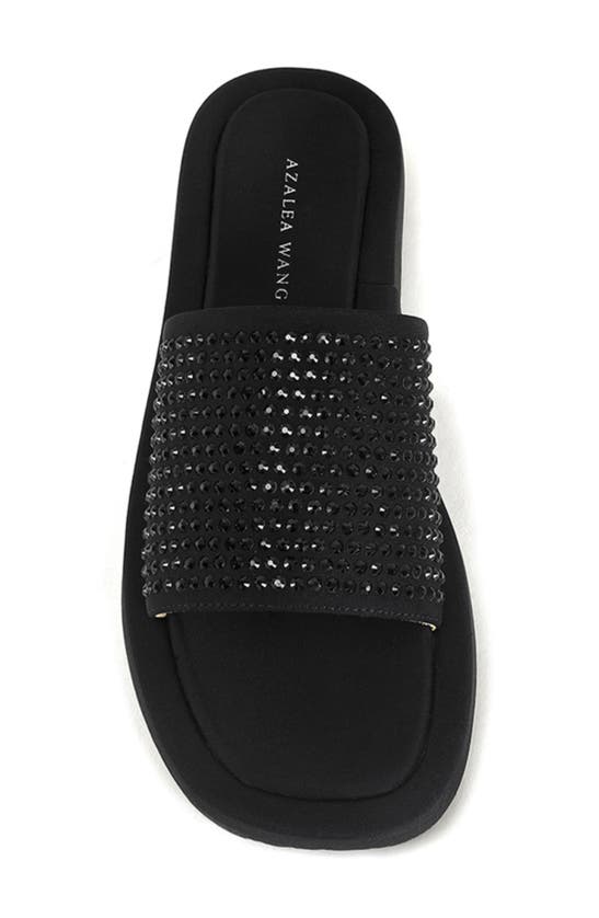 Azalea Wang Islandtime Platform Slide Sandal In Black