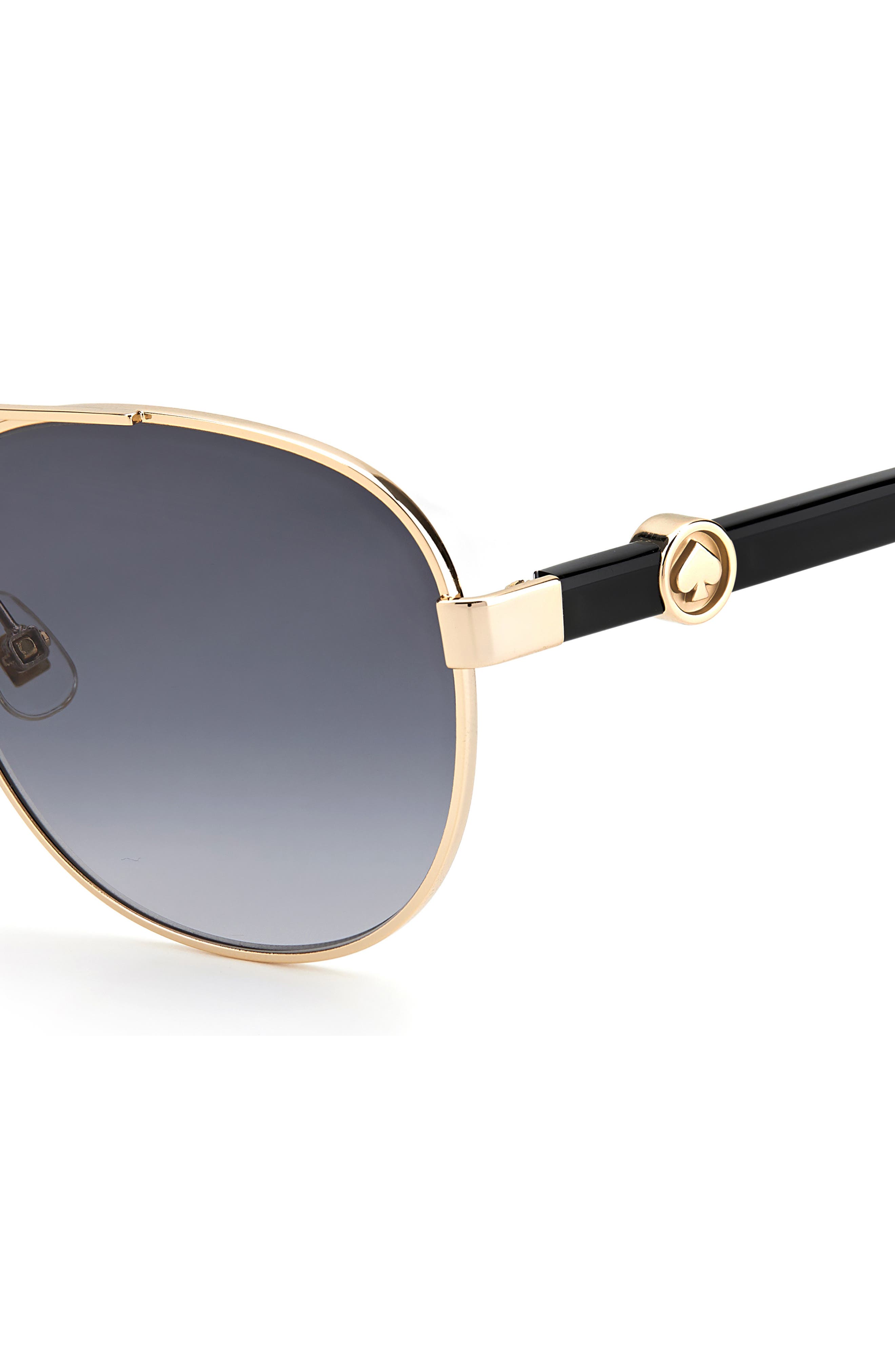 kate spade new york raglan 56mm gradient round aviator sunglasses