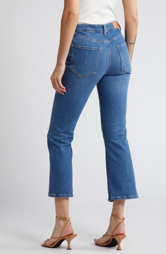 Shop Rails Sunset High Waist Slim Fit Crop Flare Jeans In Tidal Wave