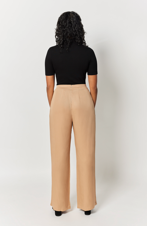 Aam The Label The Wide Leg Pant For Full Hips And Thighs In Walnut