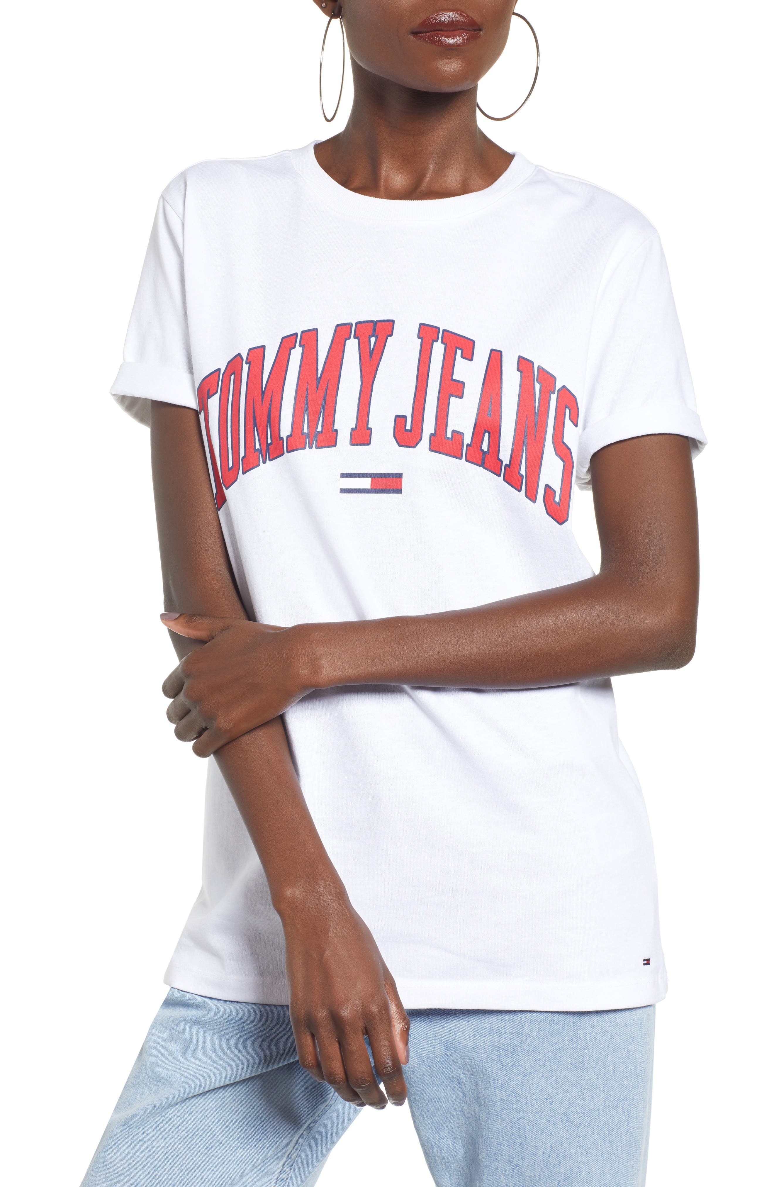 tommy jeans collegiate tee