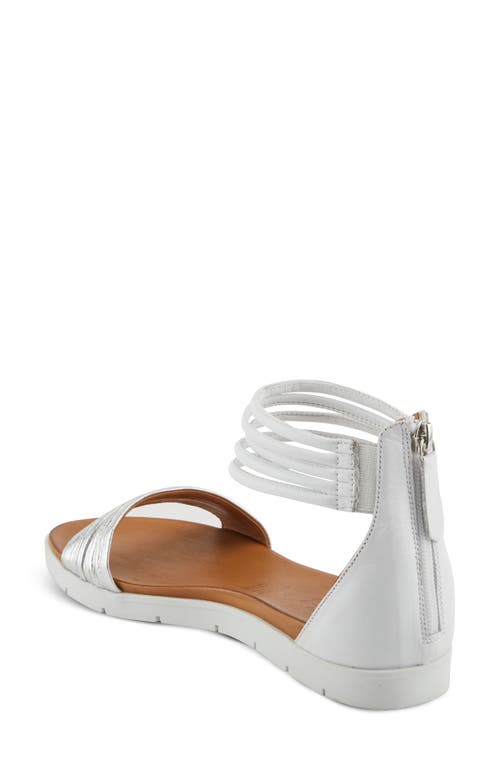 Shop Spring Step Mexa Metallic Sandal In Silver