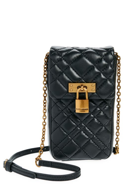 Shop Kurt Geiger London Brixton Phone Crossbody Bag In Black