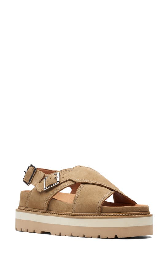 Clarks Orianna Roam Platform Sandal In Beige | ModeSens