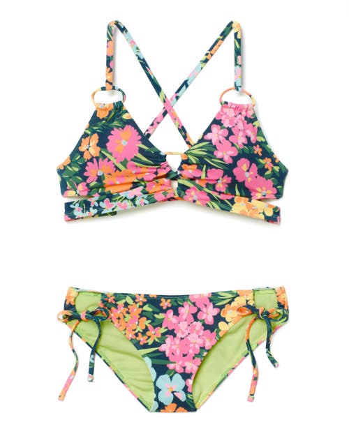 Shop Adore Me Tatiana Swimwear Bra In Floral Blue