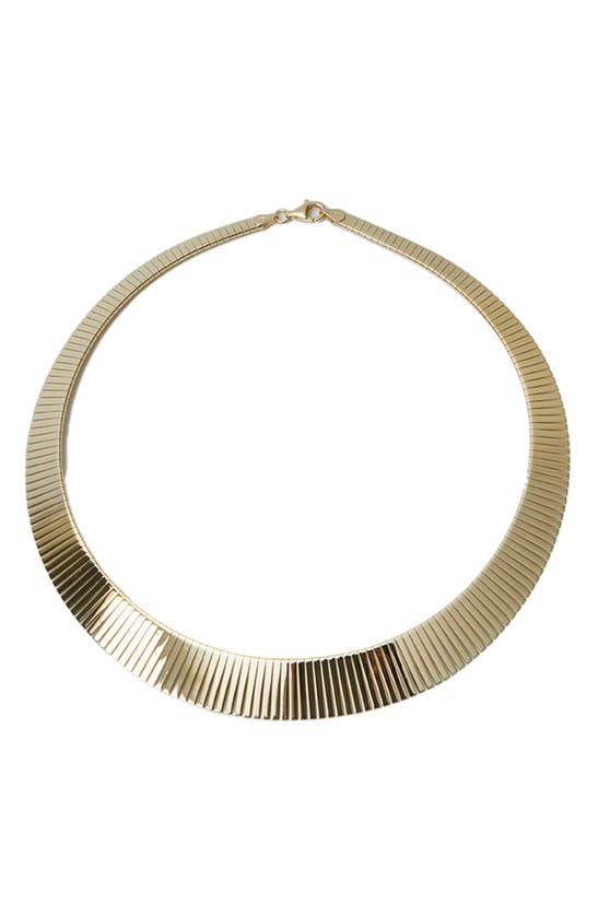 Argento Vivo Sterling Silver Drama Collar Necklace In Gold