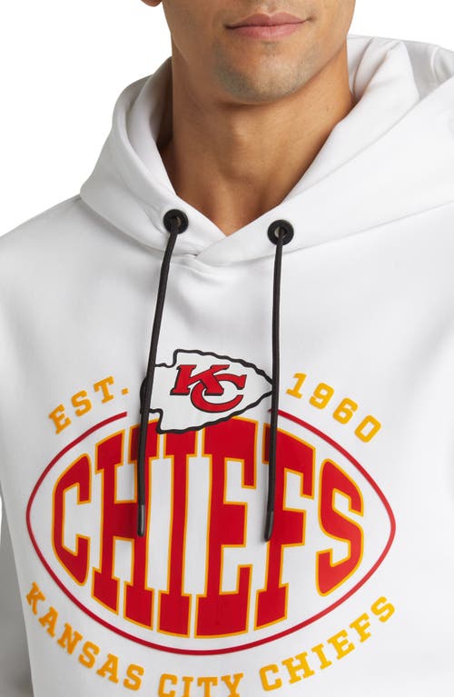 Shop Hugo Boss Boss X Nfl Touchback Graphic Hoodie In Kansas City Chiefs White