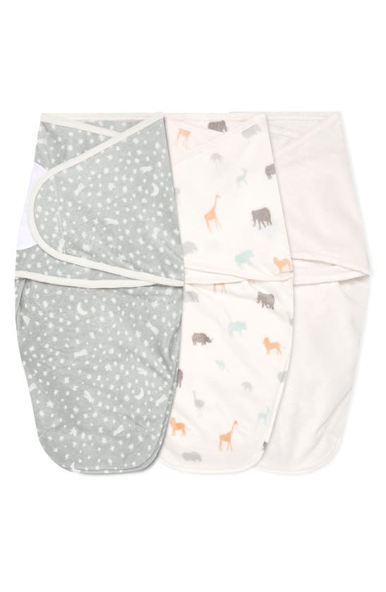 Aden + Anais Essentials 3-pack Wrap Swaddles In Wild Prarie