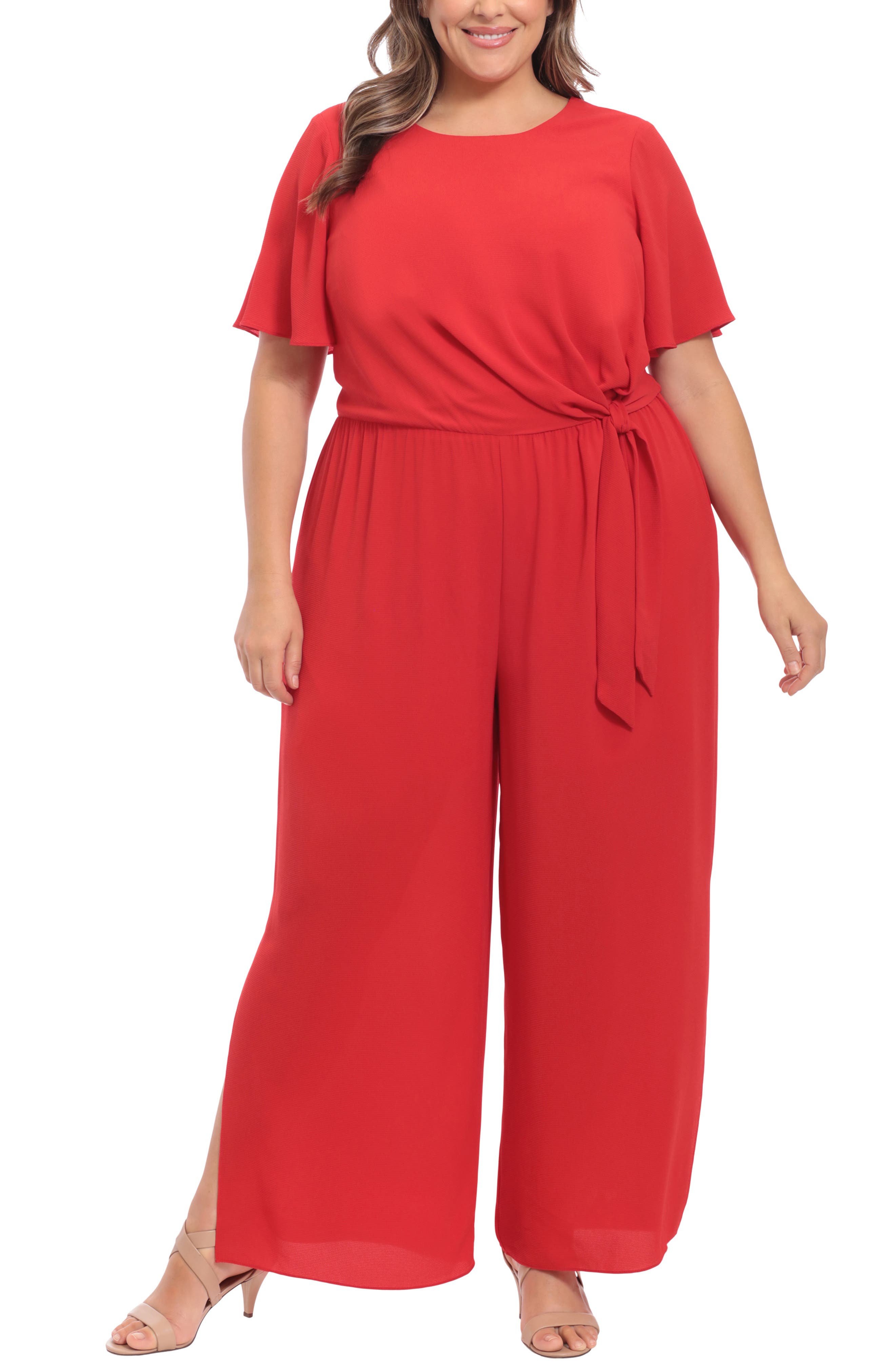 red jumpsuit plus