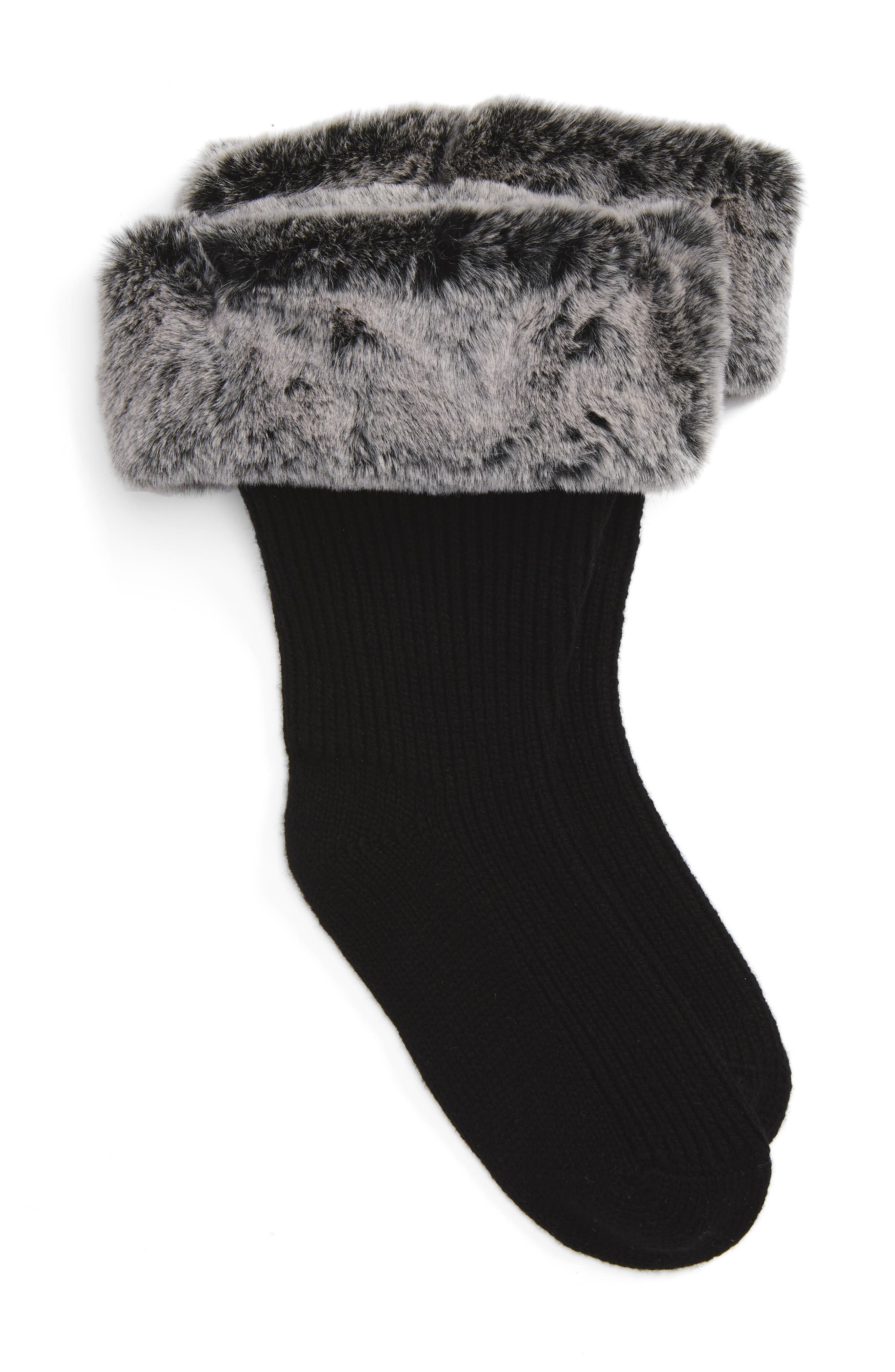 UGG® Rain Boot Socks with Faux Fur Cuff (Women) Nordstrom