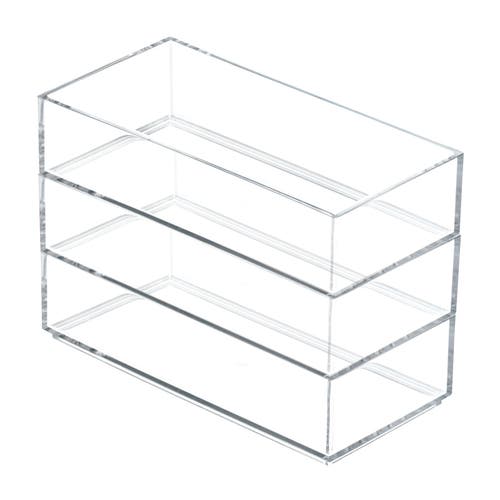 mDesign Plastic Cosmetic Storage Drawer Organizer Bin - 3 Pack in Clear at Nordstrom
