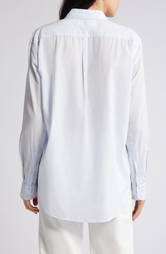 Shop Xirena Beau Cotton Button-up Shirt In Skylight
