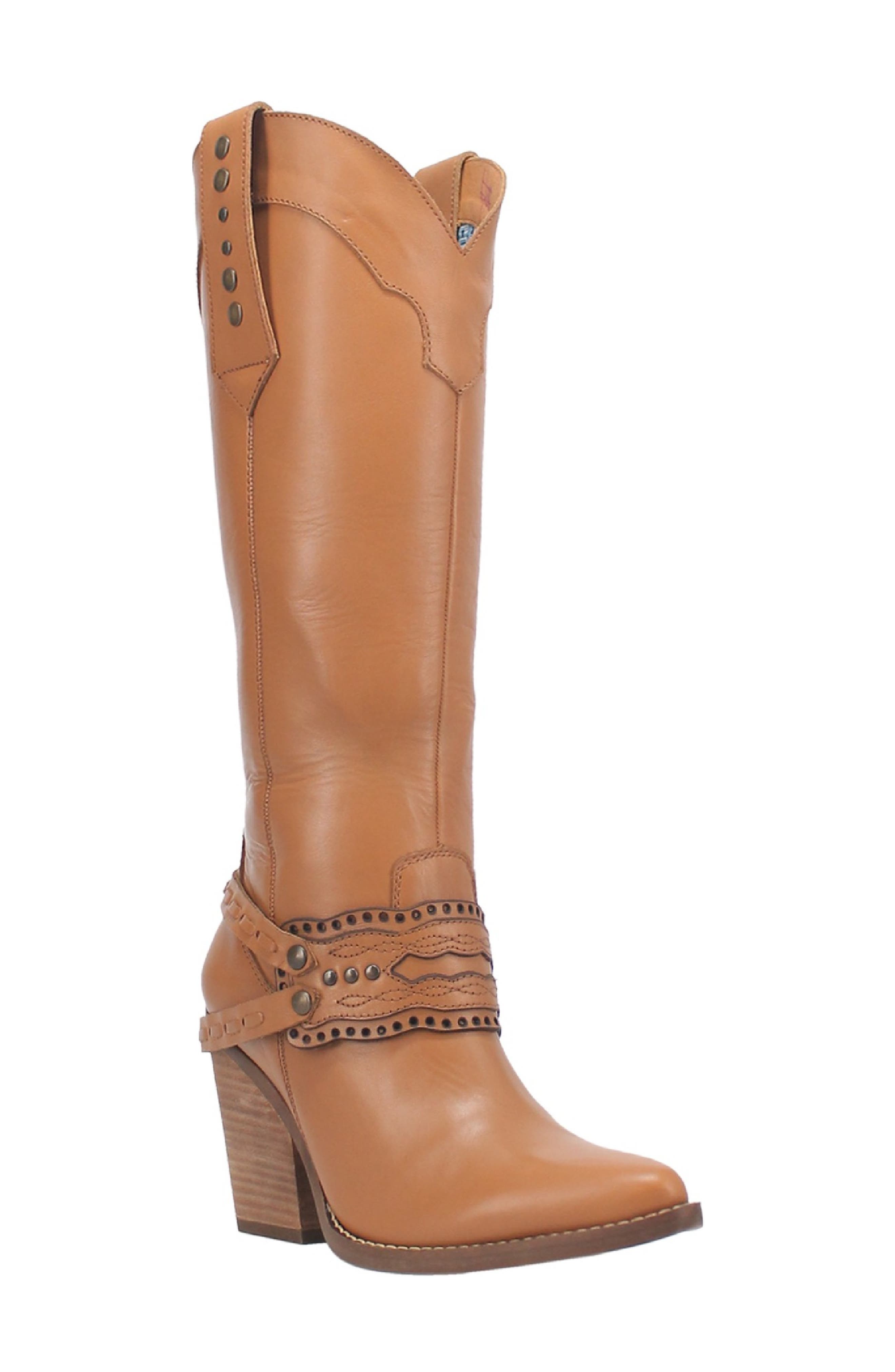 real leather tall boots