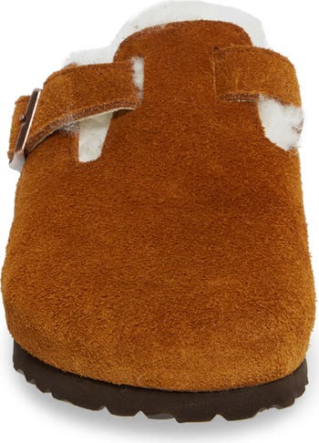 Birkenstock boston genuine shearling lined online clog