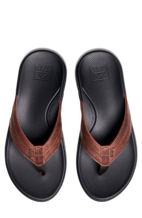 Shop Reef Cushion Phantom 2.0 Flip Flop In Brown/black