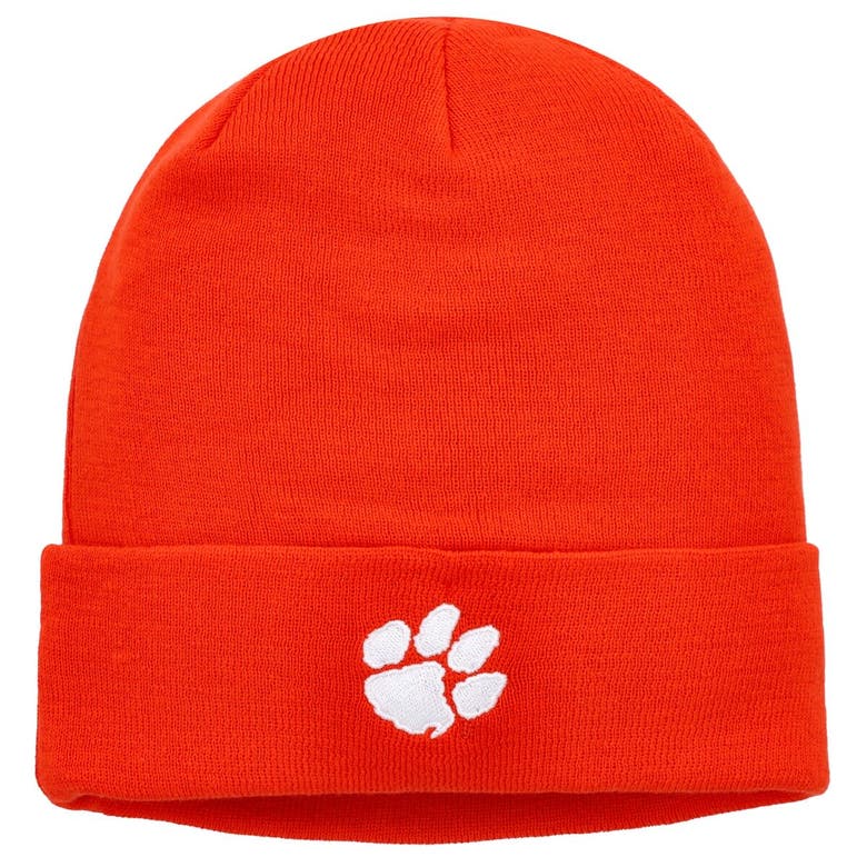 Shop Nike Orange Clemson Tigers Tonal Logo Cuffed Knit Hat