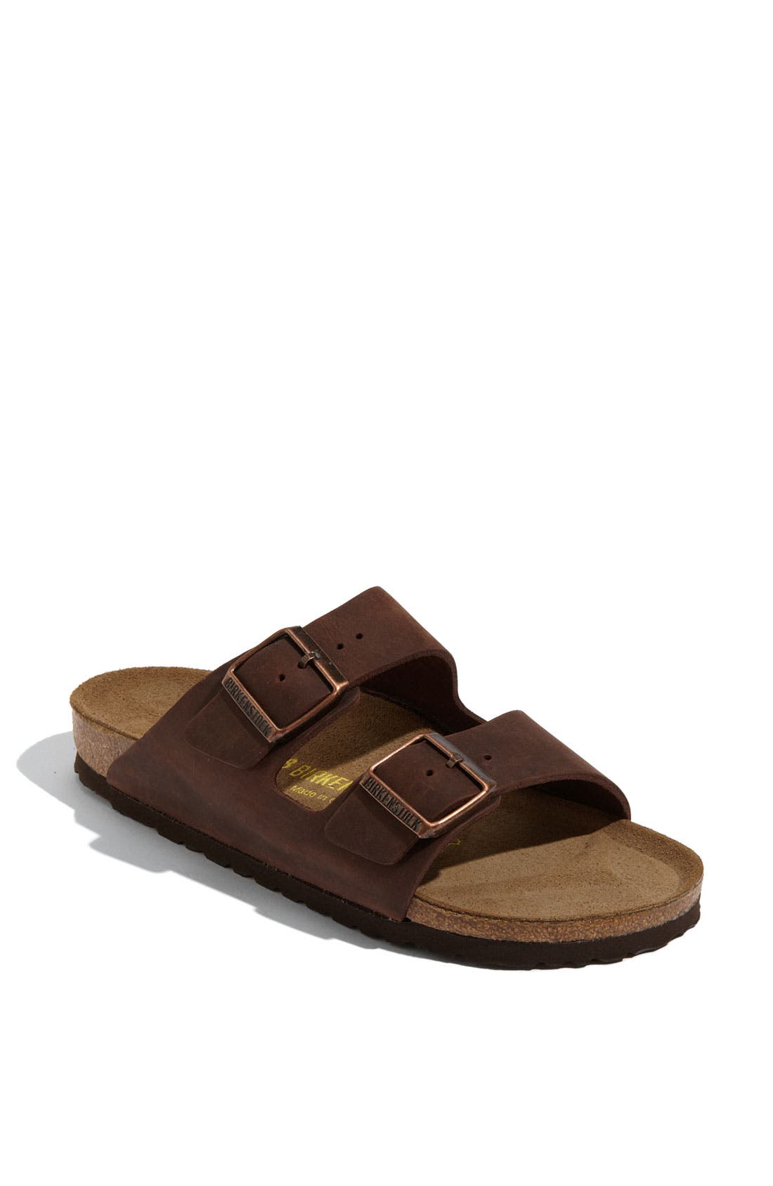 Birkenstock Arizona Soft Footbed Sandal in Habana Leather at Nordstrom, Size 8-8.5Us