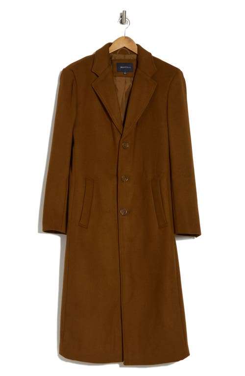 Braveman Knee Length Coat In Camel