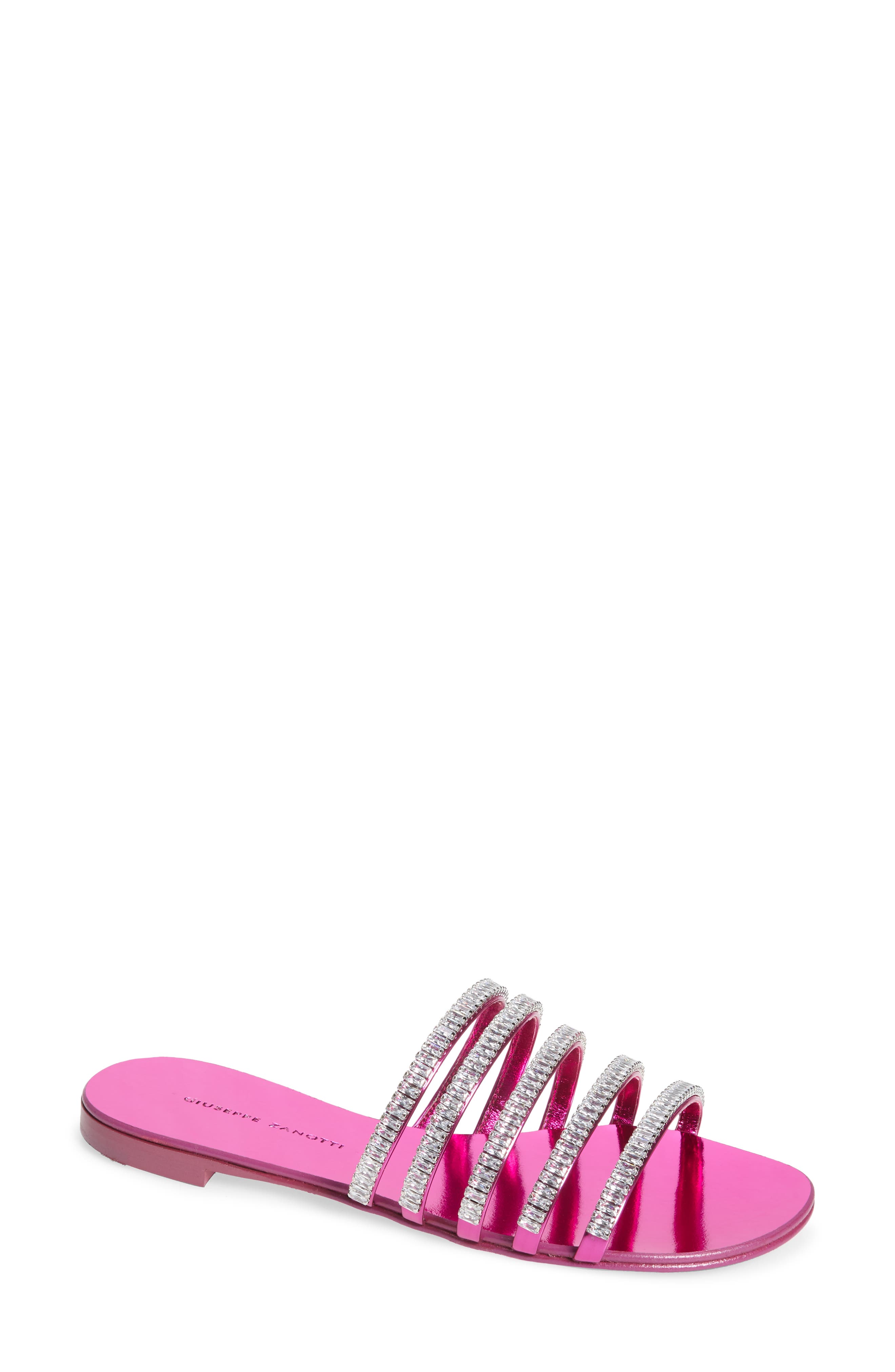 hot pink designer sandals