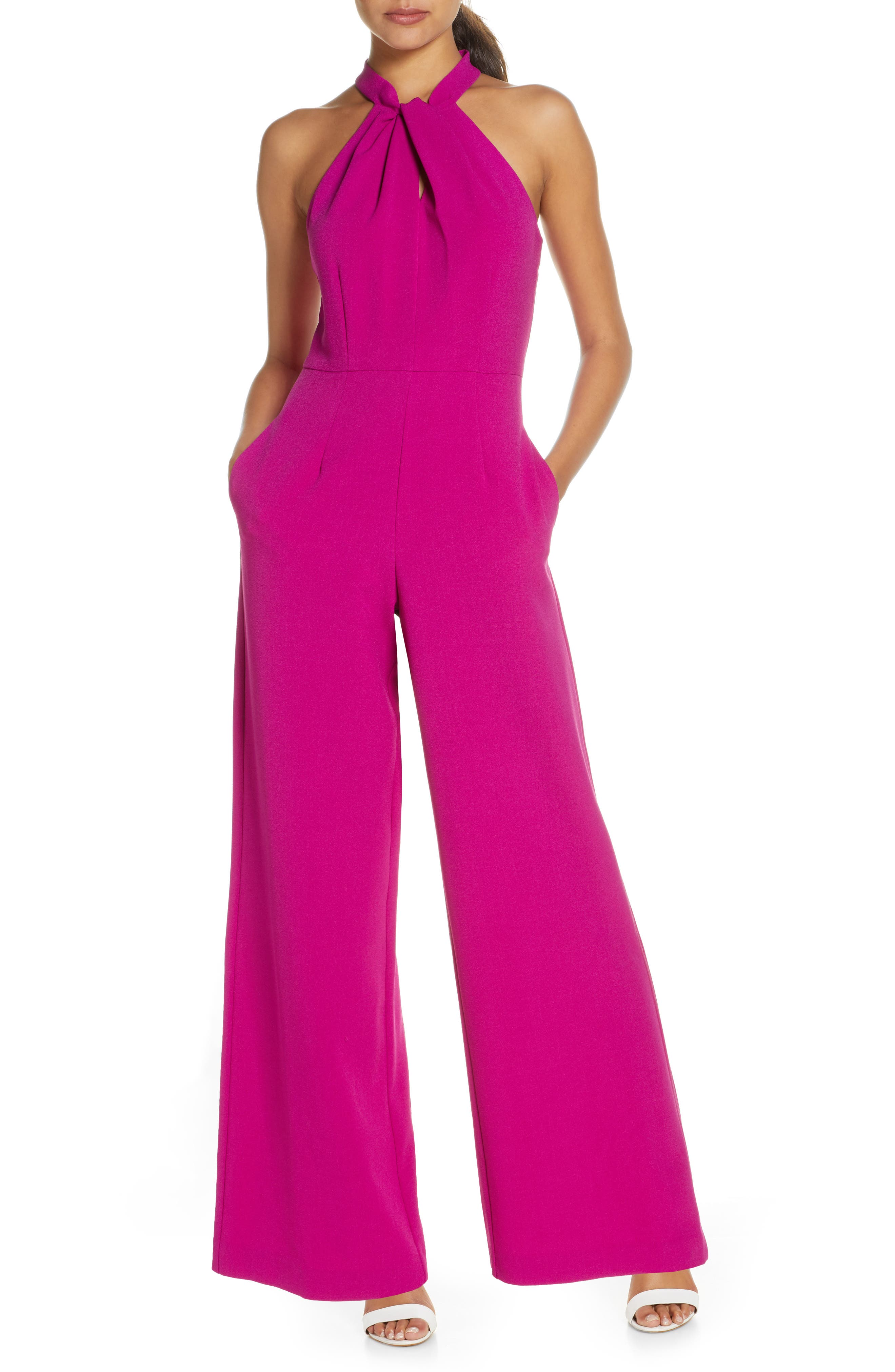 halter wide leg jumpsuit julia jordan