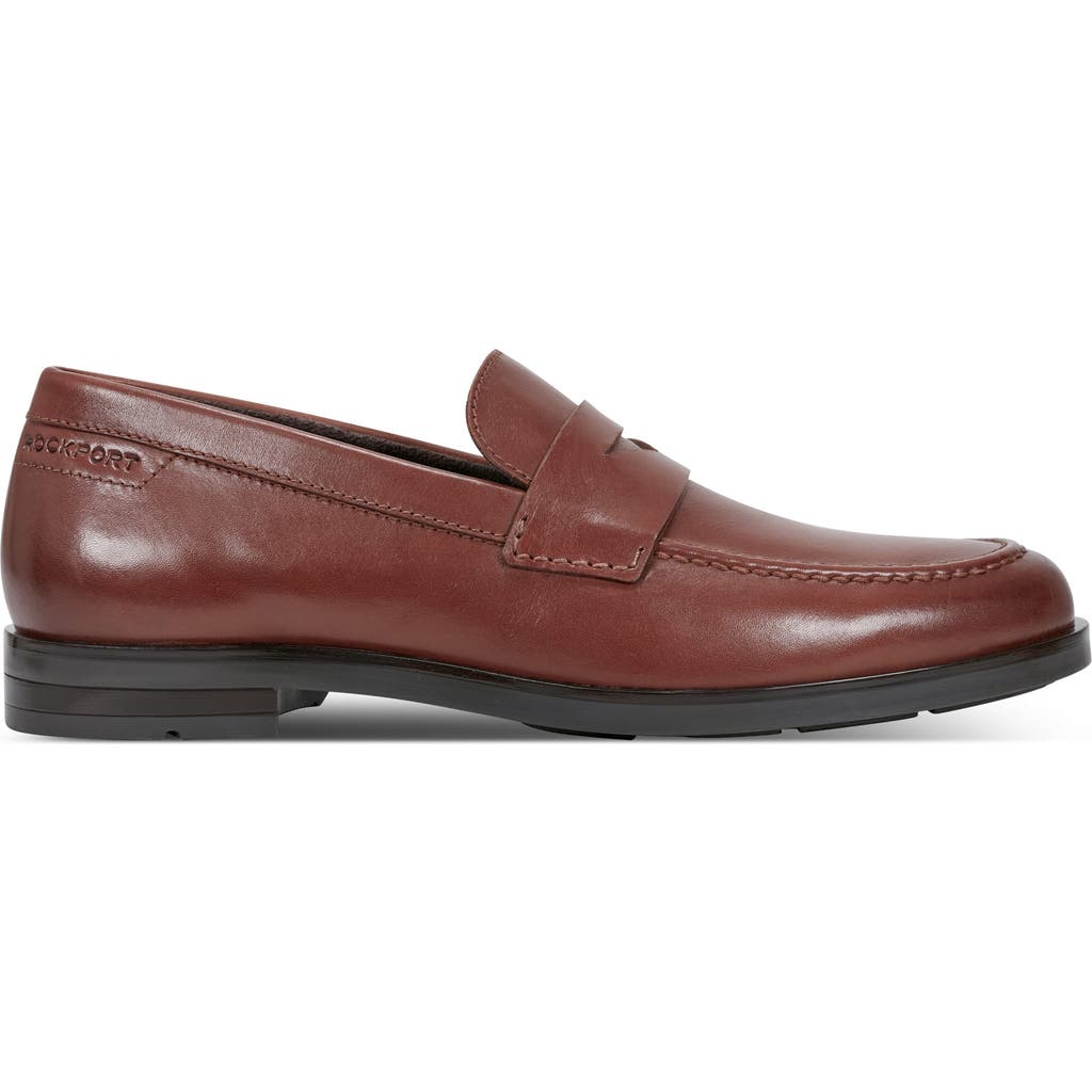 Rockport Men's Modern Prep Penny Shoes In Dark Natural